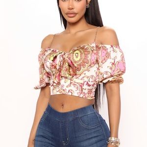 All Bets Satin Top